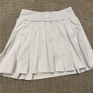 Wilson Girls Pleated Tennis Skirt in White
